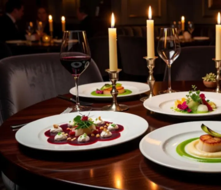 Degustacyjne menu szefa kuchni serwowane w luksusowej restauracji